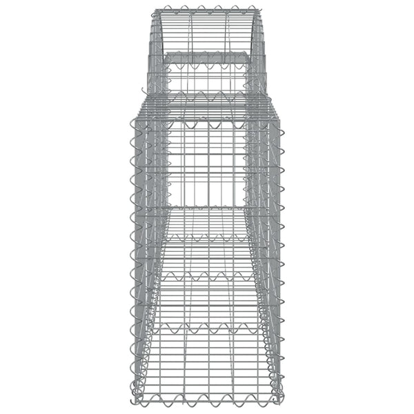vidaXL Gabions with Arch 30 pcs. 200x30x60/80 cm Galvanized Iron
