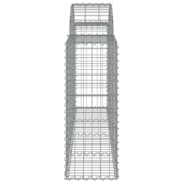 vidaXL Gabions with Arch 6 pcs. 200x30x80/100 cm Galvanized Iron