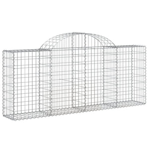 vidaXL Gabions with Arch 13 pcs. 200x30x80/100cm Galvanized Iron