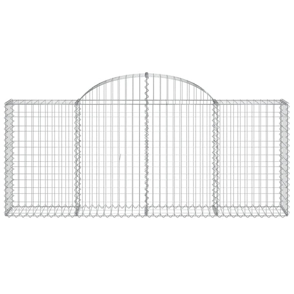 vidaXL Gabions with Arch 13 pcs. 200x30x80/100cm Galvanized Iron
