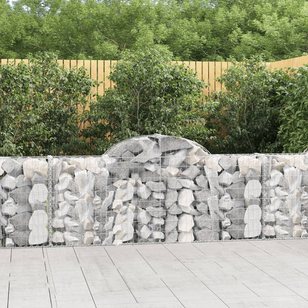 vidaXL Gabions with Arch 13 pcs. 200x30x80/100cm Galvanized Iron