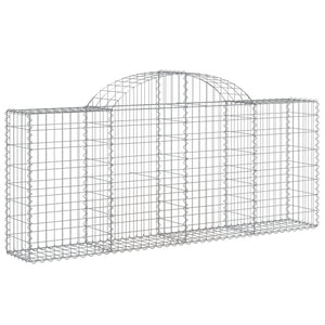 vidaXL Gabions with Arch 40 pcs. 200x30x80/100cm Galvanized Iron