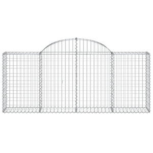 vidaXL Gabions with Arch 40 pcs. 200x30x80/100cm Galvanized Iron