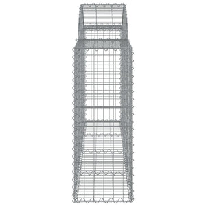 vidaXL Gabions with Arch 40 pcs. 200x30x80/100cm Galvanized Iron