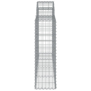 vidaXL Gabions with Arched Top 5 pcs. 200x30x100/120cm Galvanized Iron