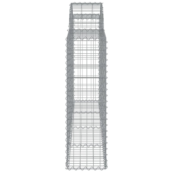 vidaXL Gabions with Arch 6 pcs. 200x30x100/120cm Galvanized Iron