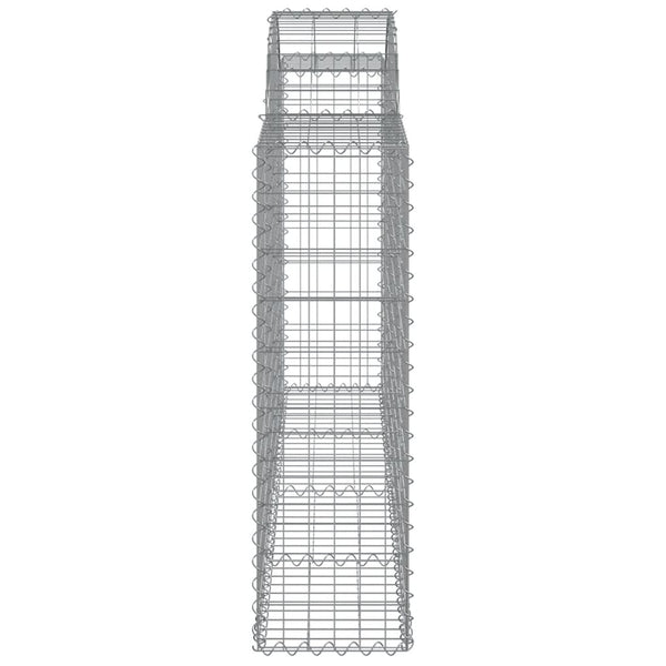 vidaXL Gabions with Arch Top 10 pcs. 200x30x100/120cm Galvanized Iron