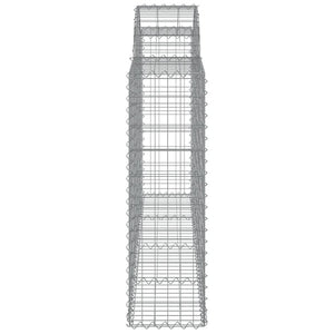 vidaXL Gabions with High Arch 14pcs. 200x30x100/120cm Galvanized Iron