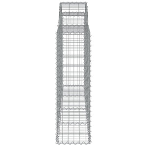vidaXL Gabions with High Arch 15 pcs. 200x30x100/120cm Galvanized Iron