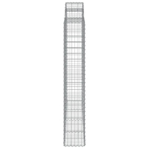 vidaXL Gabions with Arch 5 pcs. 200x30x180/200cm Galvanised Iron