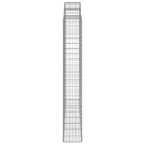 vidaXL Gabions with Arch 3 pcs. 200x30x200/220cm Galvanised Iron