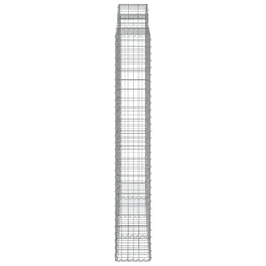 vidaXL Gabion Baskets with High Arch 4 pcs. 200x30x200/220cm Galvanized Iron