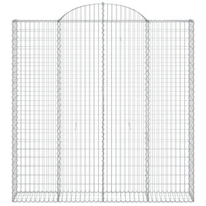 vidaXL Gabions with Arch Top 6 pcs 200x30x200/220cm Galvanised Iron