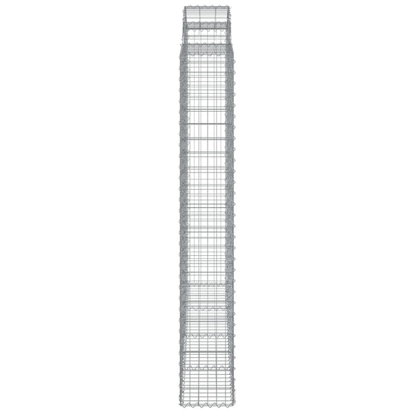 vidaXL Gabions with Arch Top 6 pcs 200x30x200/220cm Galvanised Iron