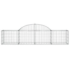 vidaXL Gabions with Arch 12 pcs. 200x50x40/60 cm Galvanized Iron