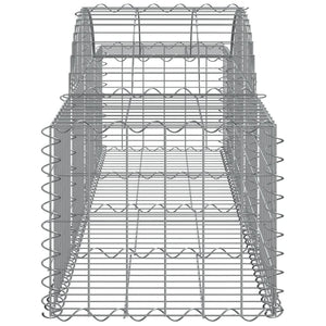 vidaXL Gabions with Arch 12 pcs. 200x50x40/60 cm Galvanized Iron
