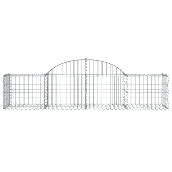 vidaXL Gabions with Arch 13 pcs. 200x50x40/60 cm Galvanized Iron