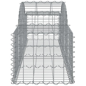 vidaXL Gabions with Arch 13 pcs. 200x50x40/60 cm Galvanized Iron
