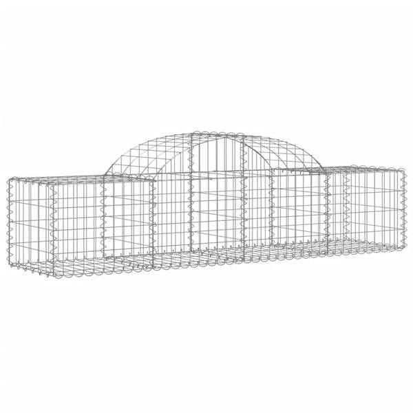 vidaXL Gabions with Arch Top 14 pcs. 200x50x40/60 cm Galvanized Iron