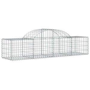vidaXL Gabion Baskets with High Arch 20 pcs. 200x50x40/60 cm Galvanized Iron