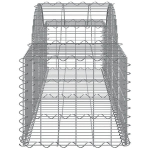vidaXL Gabion Baskets with High Arch 20 pcs. 200x50x40/60 cm Galvanized Iron