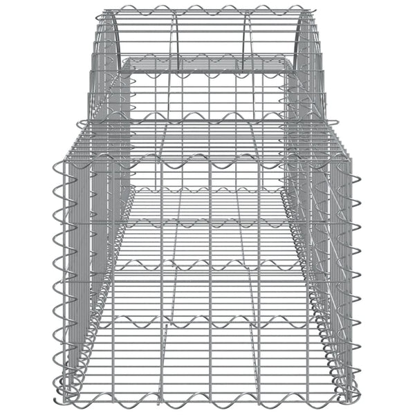 vidaXL Gabion Baskets with High Arch 20 pcs. 200x50x40/60 cm Galvanized Iron
