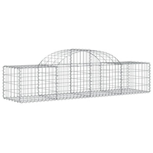 vidaXL Gabion Baskets with High Arch 30 pcs. 200x50x40/60 cm Galvanized Iron