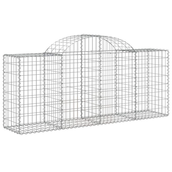 vidaXL Gabions with Arch 25 pcs. 200x50x80/100cm Galvanized Iron