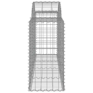 vidaXL Gabions with Arch 25 pcs. 200x50x80/100cm Galvanized Iron