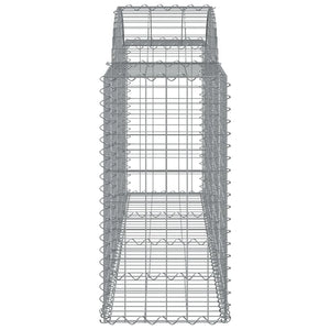 vidaXL Gabions with Arch 30 pcs. 200x50x80/100cm Galvanized Iron