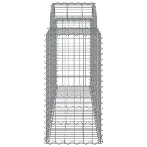 vidaXL Gabions with Arch Top 50 pcs. 200x50x80/100cm Galvanised Iron