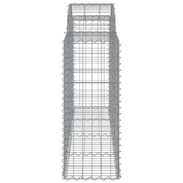 vidaXL Gabions with Arch Top 6 pcs. 200x50x100/120cm Galvanized Iron