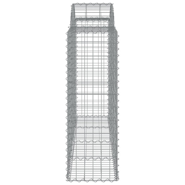 vidaXL Gabions with Arch 30 pcs. 200x50x120/140cm Galvanized Iron