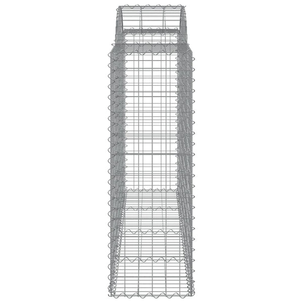 vidaXL Gabions with Arch 40 pcs. 200x50x120/140cm Galvanized Iron