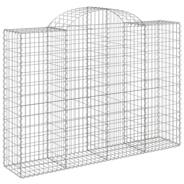 vidaXL Gabions with Arch 5 pcs. 200x50x140/160cm Galvanized Iron
