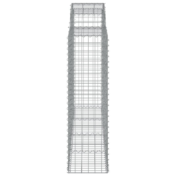vidaXL Gabions with Arch Top 18 pcs. 200x50x140/160cm Galvanized Iron