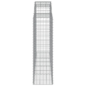 vidaXL Gabions with Arch Top 25pcs 200x50x140/160cm Galvanized Iron