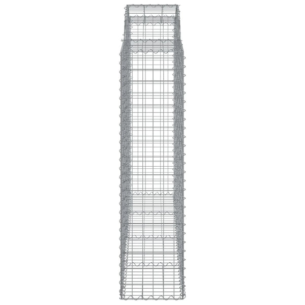 vidaXL Gabions with High Arch 11 pcs. 200x50x160/180cm Galvanized Iron