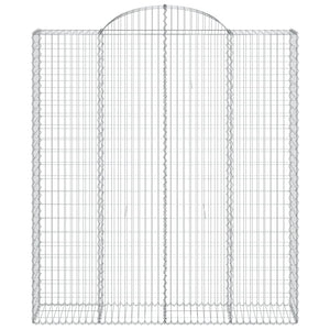 vidaXL Gabions with Arch Top 6 pcs 200x50x220/240cm Galvanized Iron