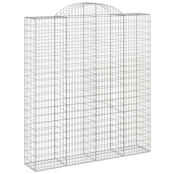 vidaXL Gabions with Arch 10 pcs. 200x50x220/240 cm Galvanized Iron