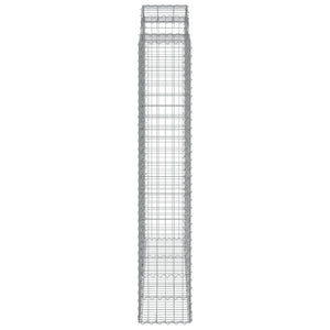 vidaXL Gabions with Arch 10 pcs. 200x50x220/240 cm Galvanized Iron