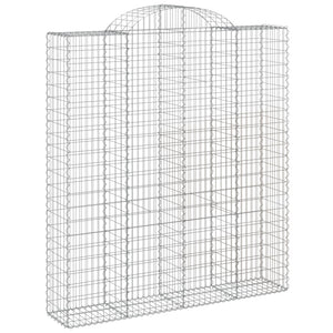 vidaXL Gabions with Arch 13 Pcs. 200x50x220/240cm Galvanized Iron