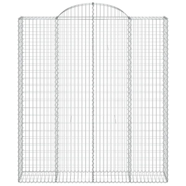 vidaXL Gabions with Arch 13 Pcs. 200x50x220/240cm Galvanized Iron