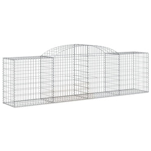 vidaXL Gabions with Arch 25 pcs. 300x50x80/100cm Galvanized Iron