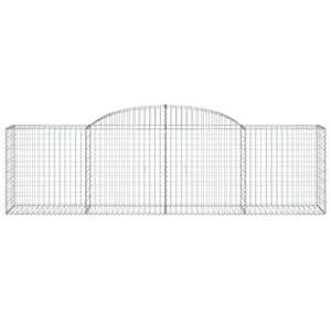 vidaXL Gabions with Arch 25 pcs. 300x50x80/100cm Galvanized Iron