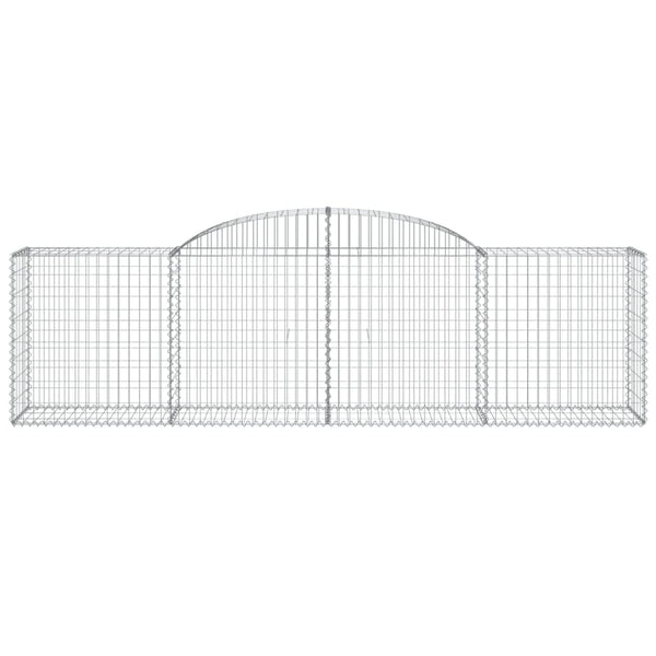 vidaXL Gabions with Arch 25 pcs. 300x50x80/100cm Galvanized Iron