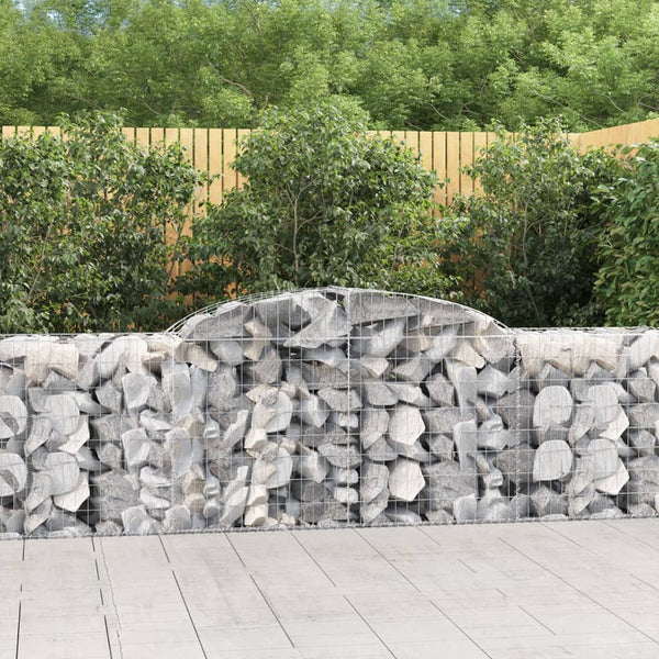 vidaXL Gabions with Arch 25 pcs. 300x50x80/100cm Galvanized Iron