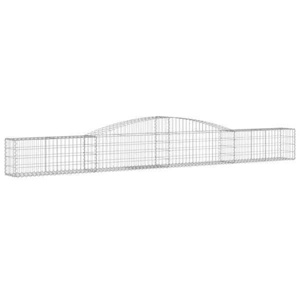 vidaXL Gabions with Arch Top 3 pcs 400x30x40/60 cm Galvanized Iron