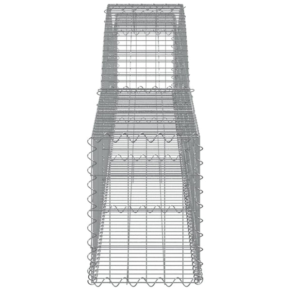 vidaXL Gabions with Arch Top 3 pcs 400x30x40/60 cm Galvanized Iron