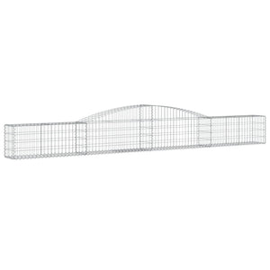 vidaXL Gabions with Arch 8 pcs. 400x30x40/60 cm Galvanized Iron